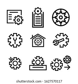 setting icon or logo isolated sign symbol vector illustration - Collection of high quality black style vector icons
