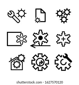 setting icon or logo isolated sign symbol vector illustration - Collection of high quality black style vector icons
