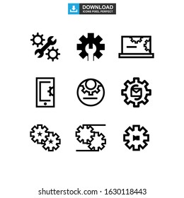 setting icon or logo isolated sign symbol vector illustration - Collection of high quality black style vector icons
