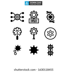 setting icon or logo isolated sign symbol vector illustration - Collection of high quality black style vector icons
