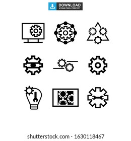 setting icon or logo isolated sign symbol vector illustration - Collection of high quality black style vector icons
