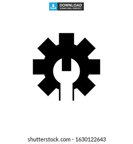 setting icon or logo isolated sign symbol vector illustration - high quality black style vector icons
