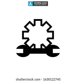setting icon or logo isolated sign symbol vector illustration - high quality black style vector icons
