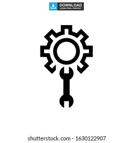 setting icon or logo isolated sign symbol vector illustration - high quality black style vector icons
