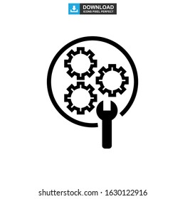 setting icon or logo isolated sign symbol vector illustration - high quality black style vector icons

