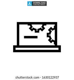 setting icon or logo isolated sign symbol vector illustration - high quality black style vector icons
