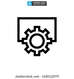 setting icon or logo isolated sign symbol vector illustration - high quality black style vector icons
