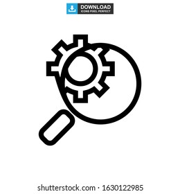 setting icon or logo isolated sign symbol vector illustration - high quality black style vector icons
