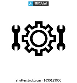 setting icon or logo isolated sign symbol vector illustration - high quality black style vector icons
