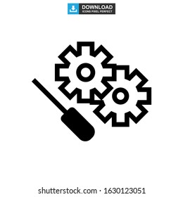 setting icon or logo isolated sign symbol vector illustration - high quality black style vector icons
