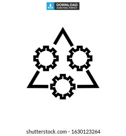 setting icon or logo isolated sign symbol vector illustration - high quality black style vector icons

