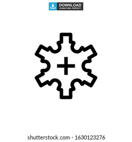 setting icon or logo isolated sign symbol vector illustration - high quality black style vector icons
