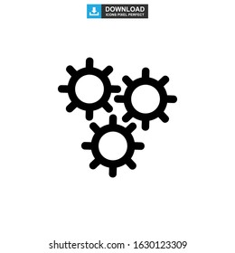 setting icon or logo isolated sign symbol vector illustration - high quality black style vector icons
