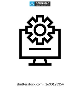 setting icon or logo isolated sign symbol vector illustration - high quality black style vector icons
