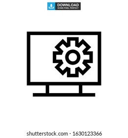 setting icon or logo isolated sign symbol vector illustration - high quality black style vector icons
