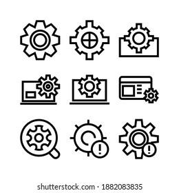 setting icon or logo isolated sign symbol vector illustration - Collection of high quality black style vector icons

