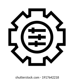 setting icon or logo isolated sign symbol vector illustration - high quality black style vector icons
