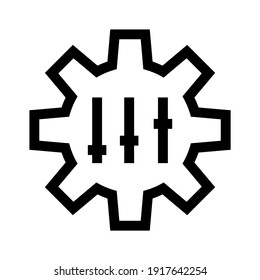 setting icon or logo isolated sign symbol vector illustration - high quality black style vector icons
