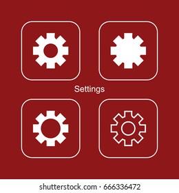 Setting Icon Logo Vector Template