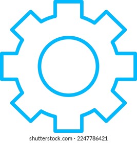 setting icon. Modern icon in flat style. Vector illustration with business theme. Detailed outline icon