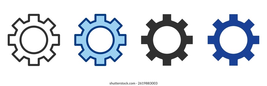 Setting Icon Multiple Style Vector Collection