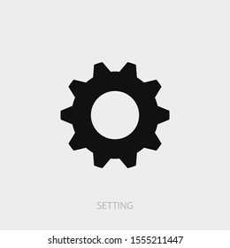 Setting icon. New trendy setting vector illustration symbol.