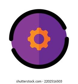 Setting icon on white background