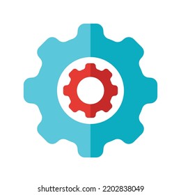 Icono de configuración del fondo blanco