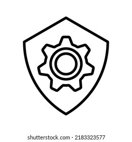Icono de configuración. para abrir el Navegador. Concepto de cuenta de opciones de ayuda. ilustración vectorial
