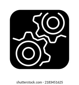 Icono de configuración. para abrir el Navegador. Concepto de cuenta de opciones de ayuda. ilustración vectorial
