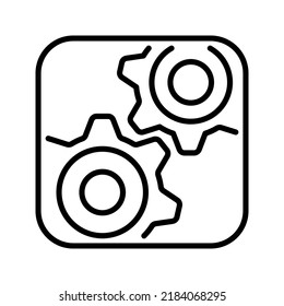 Setting icon. option sign. Help options account concept. vector illustration
