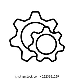 Setting icon. option sign. Help options account concept. vector illustration