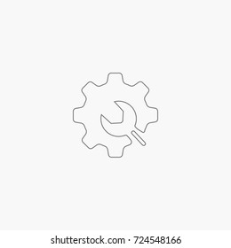 setting icon. repair sign
