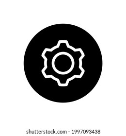 Setting icon with rounded style