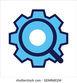para abrir el Navegador. con el símbolo de búsqueda. Concepto de configuración de búsqueda. Ilustración vectorial, concepto de icono vector.