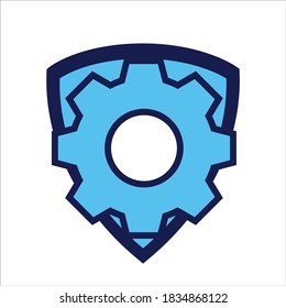 para abrir el Navegador. con el símbolo protector de seguridad. Concepto de ajuste de seguridad. Ilustración vectorial, concepto de icono vector.