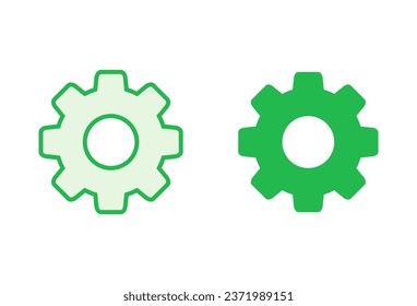 setting Icon set. Cog settings Icon Symbol