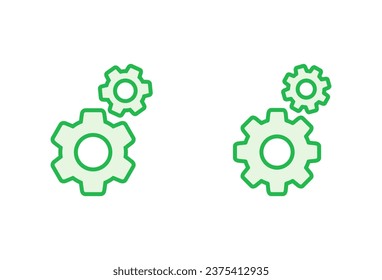 setting Icon set. Cog settings Icon Symbol