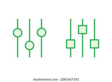 setting Icon set. Cog settings Icon Symbol