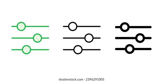 setting Icon set. Cog settings Icon Symbol