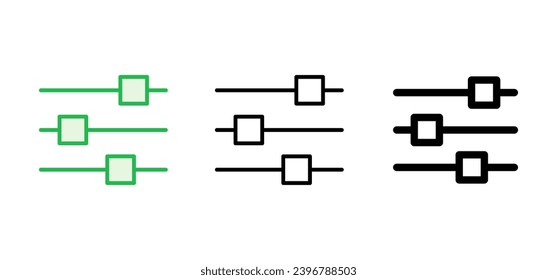 setting Icon set. Cog settings Icon Symbol