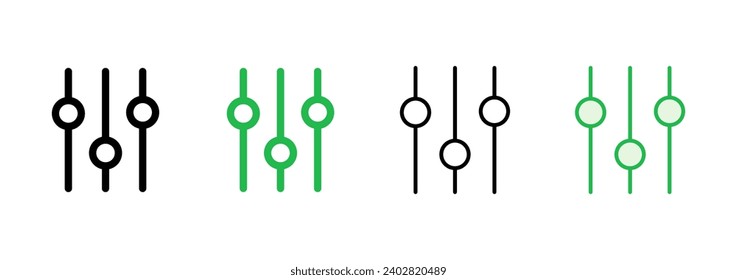 setting Icon set. Cog settings Icon Symbol