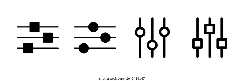 setting Icon set. Cog settings Icon Symbol