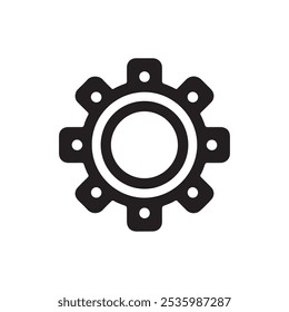 Setting icon set. Gear Settings symbol, cogwheel. Functions symbol. Settings icon vector Illustration
