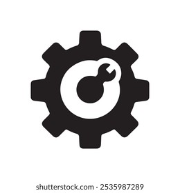 Setting icon set. Gear Settings symbol, cogwheel. Functions symbol. Settings icon vector Illustration