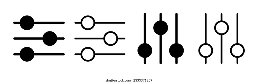 setting Icon set illustration. Cog settings sign and symbol. Gear Sign
