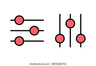 setting Icon set illustration. Cog settings sign and symbol. Gear Sign