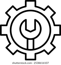 Conjunto de iconos de configuración Ilustración moderna