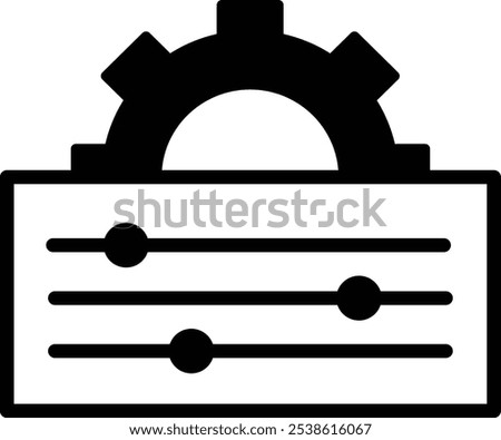 Setting Icon Set Illustration Modern