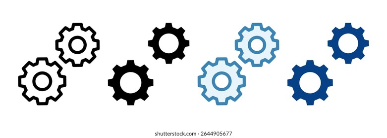 Definindo Conjunto de Ícones Coleção de Vários Estilos